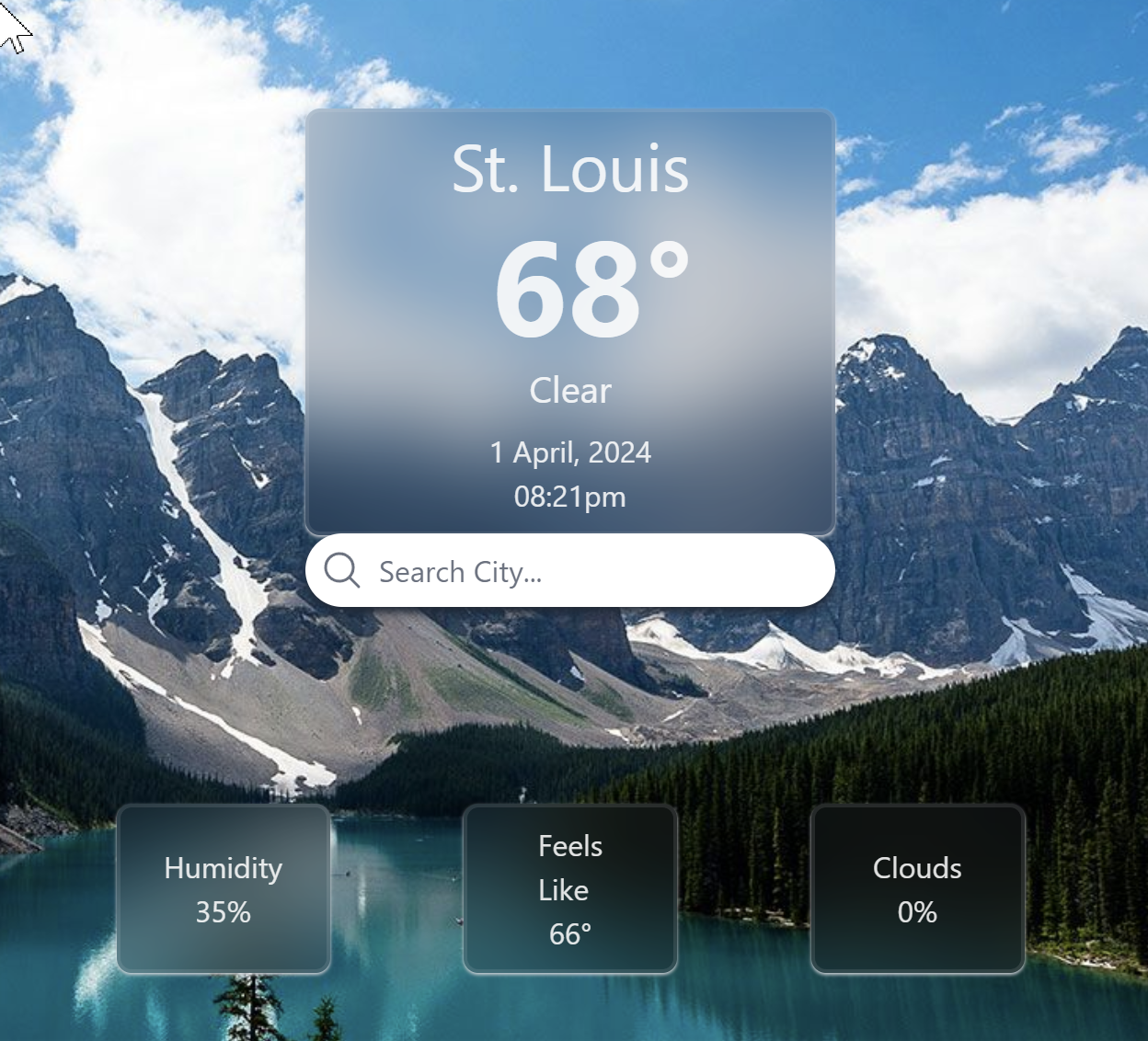 Weather App Interface